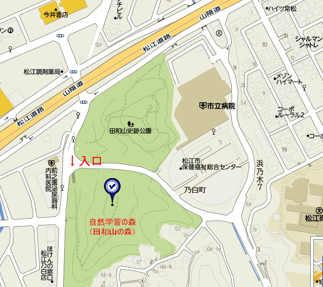 松江市田和山の森map2