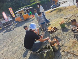 田和山収穫祭 2022 火起こし
