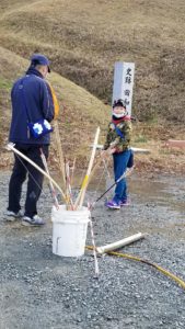田和山収穫祭 2021 開催　弓作りの体験教室